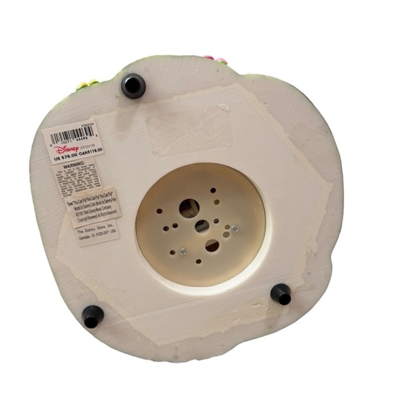 Disney Snow Globe Tinkerbell Flowers Fireflies Tree Wind Up Musical Figurine - Picture 7 of 7